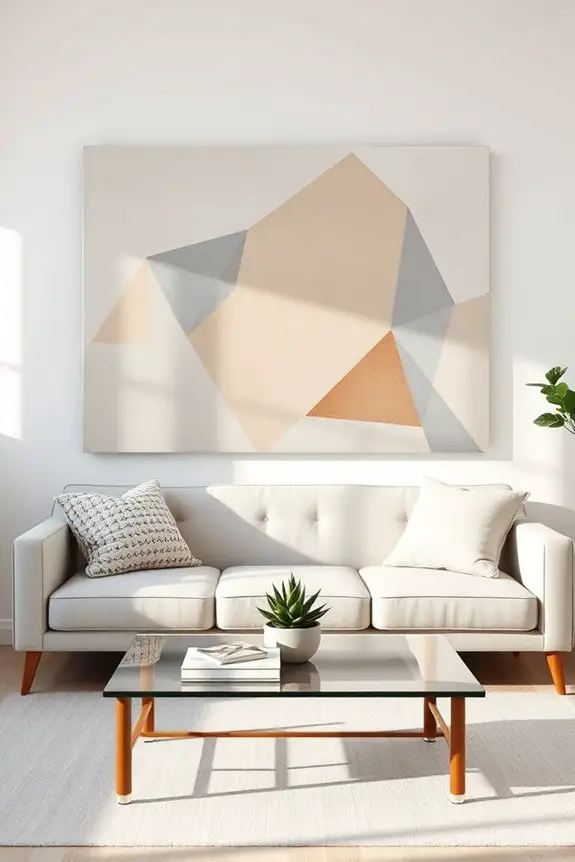 modern geometric canvas art