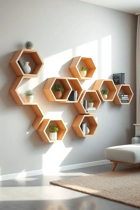 modern geometric shelving designs
