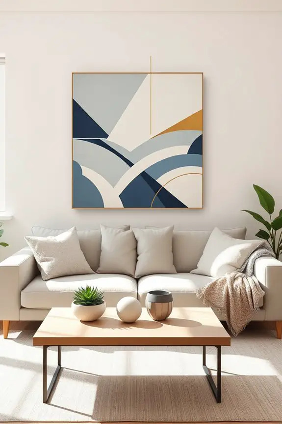 modern geometric wall decor