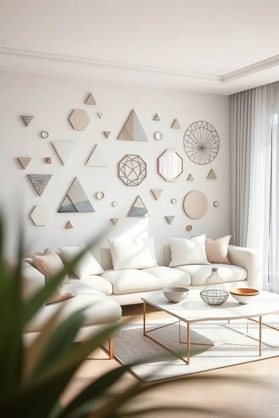 modern geometric wall decor