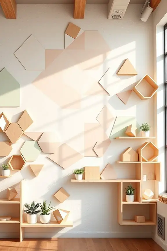 modern geometric wall decor