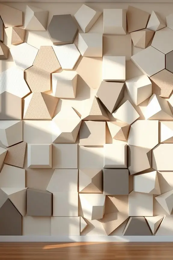 modern geometric wall panels