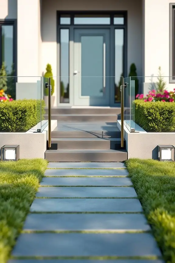 modern glass railing design