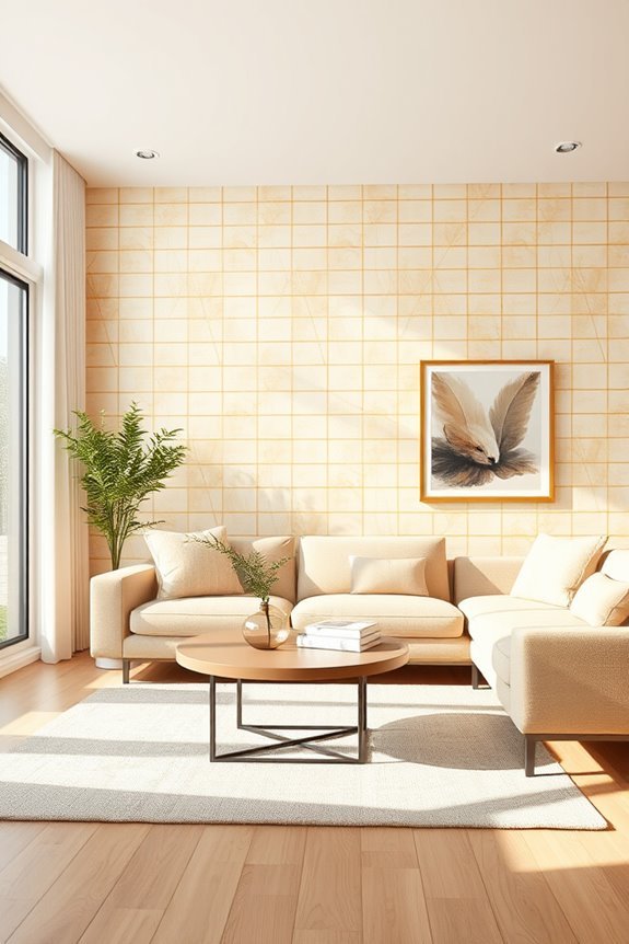modern gold grid aesthetics