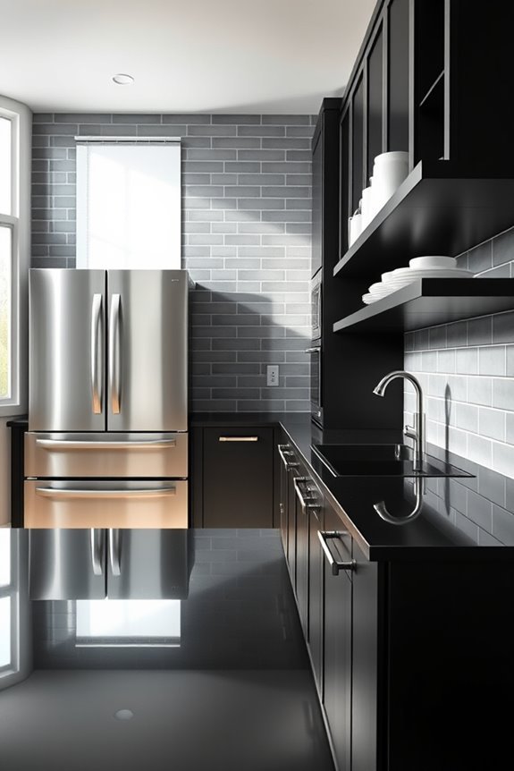 modern gray tile elegance
