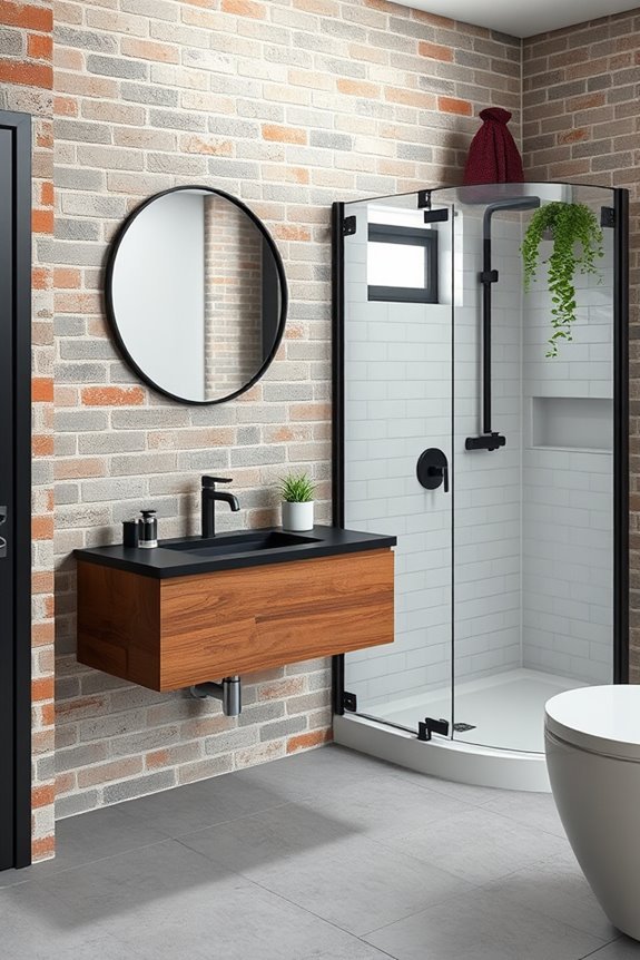 modern industrial bathroom design