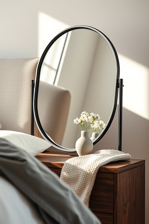 modern industrial mirror decor