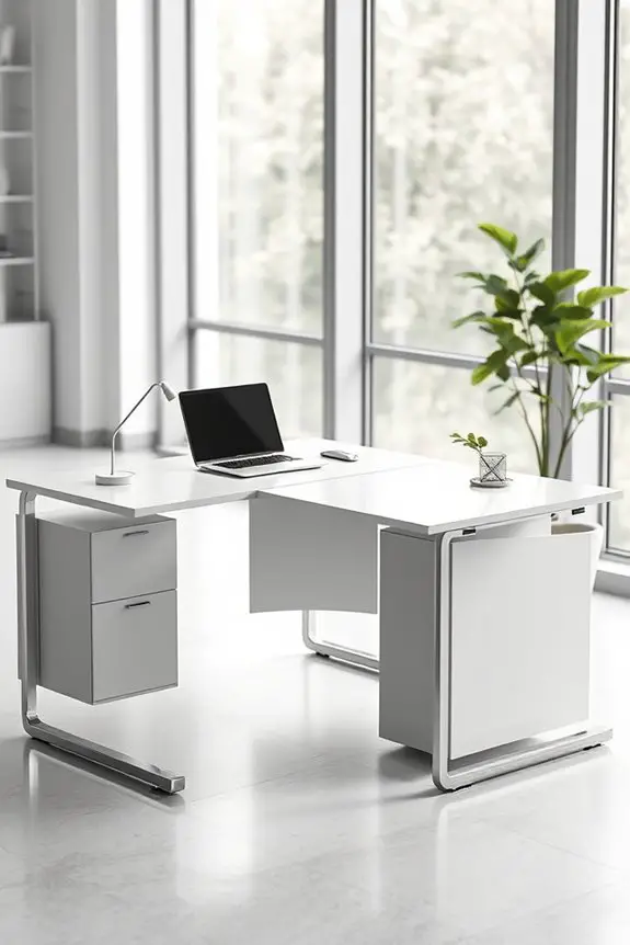 modern l shaped workstation benefits