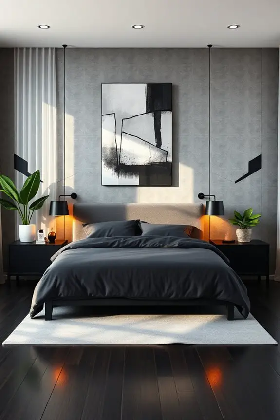 modern masculine wall decals