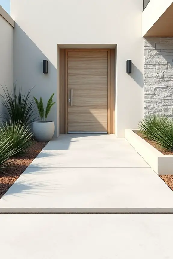 modern minimalist entryway design