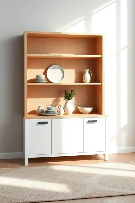 modern minimalist hutch upgrade