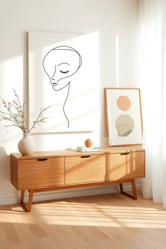 modern minimalist line art