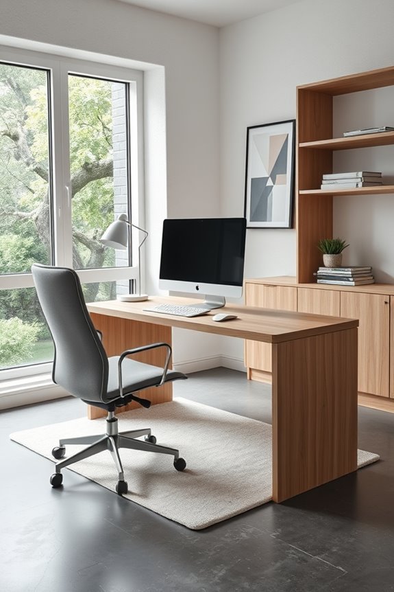 modern minimalist workspace design