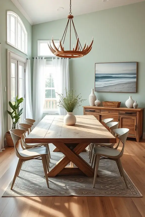 modern rustic dining fusion