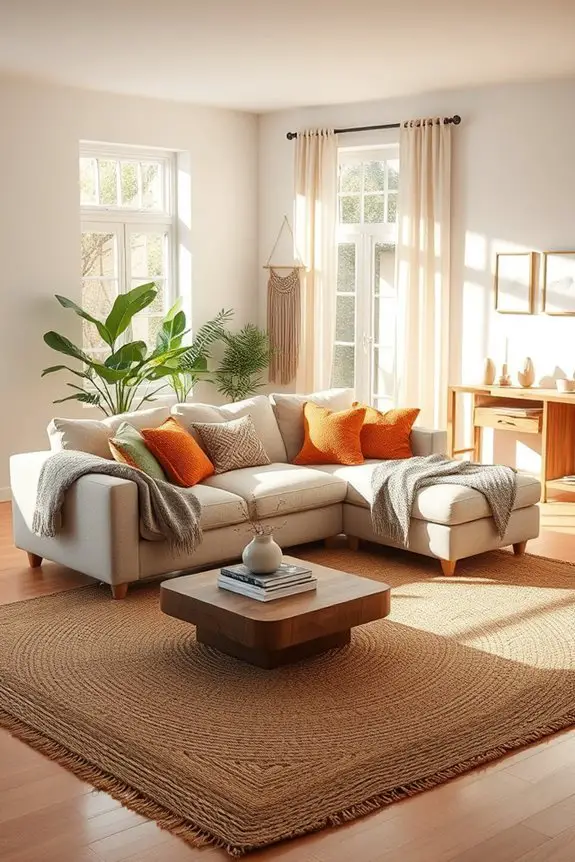 modern rustic living room blend