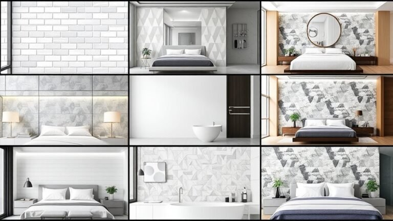 modern sleek bedroom tiles