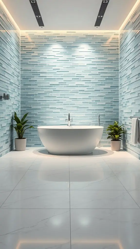 modern sleek glass tiles