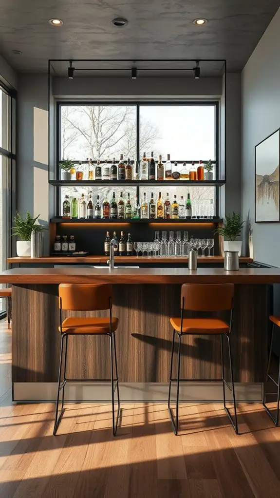 modern sophistication enhances atmosphere