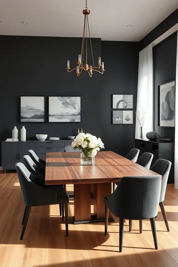 modern sophistication in dining