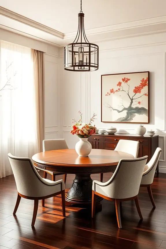 modern traditional dining fusion