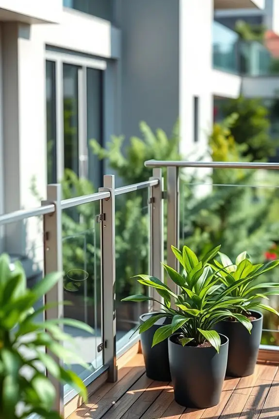 modernist balcony railing designs