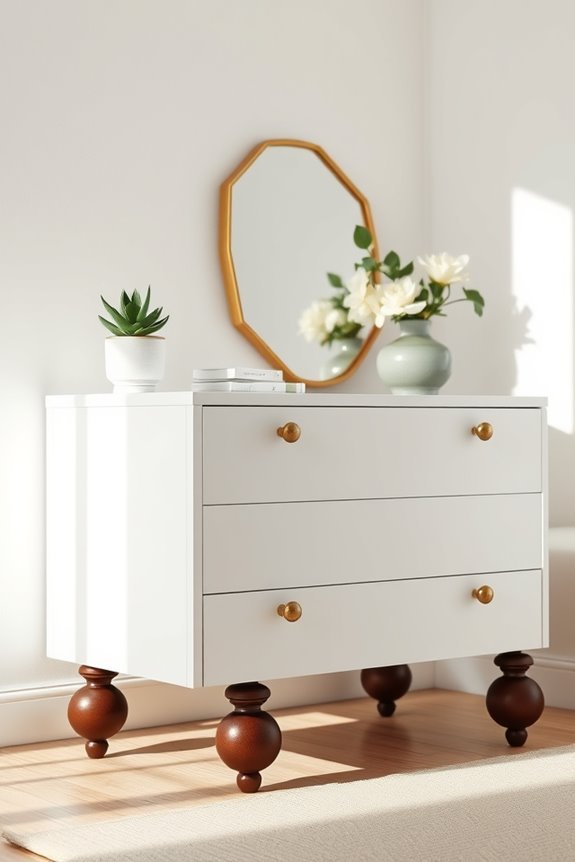 modernize classic dresser aesthetics