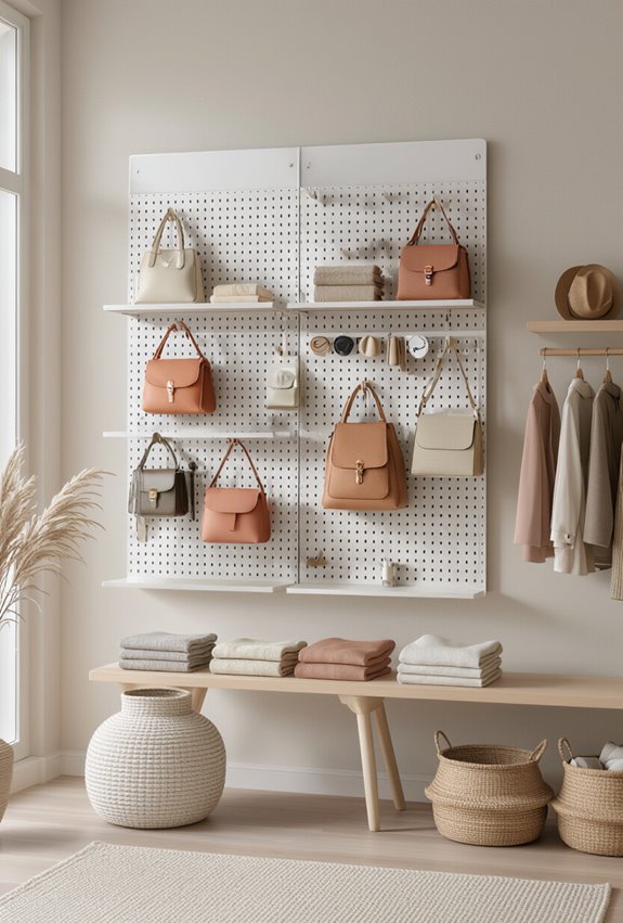 modular magnetic pegboard display