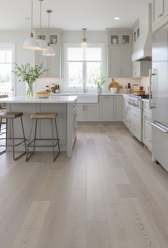 moisture resistant gray engineered hardwood
