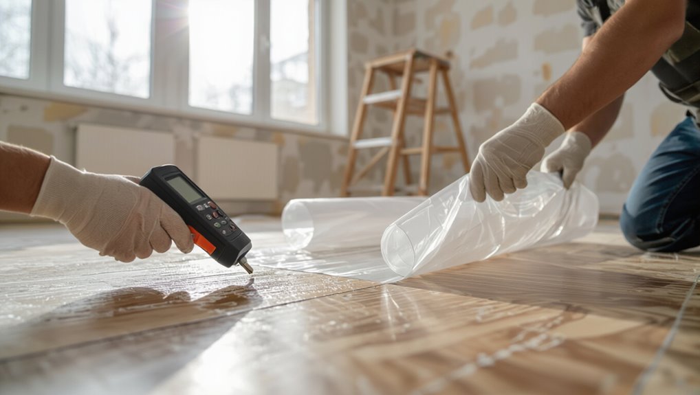 moisture testing and barriers