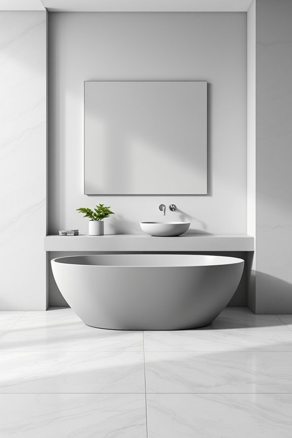 monochromatic bathroom design elegance