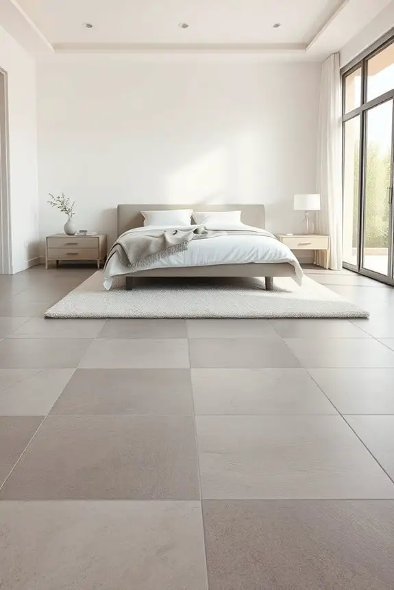 monochromatic bedroom design elegance