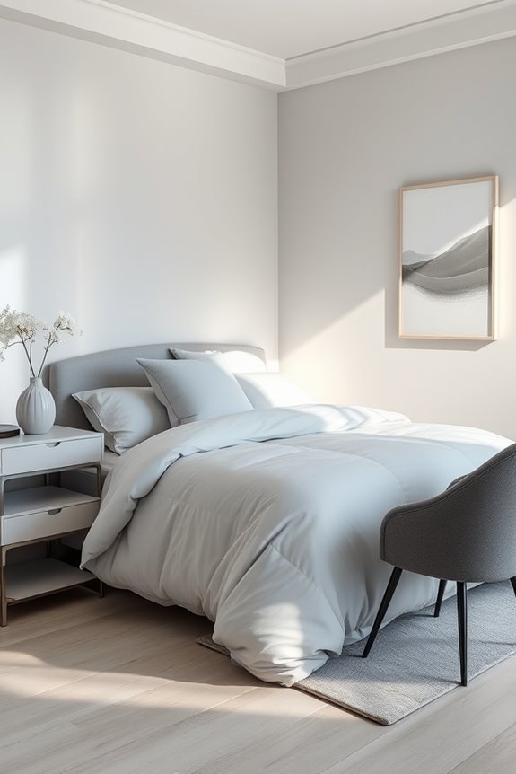 monochromatic bedroom design harmony