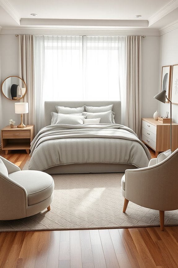 monochromatic bedroom design tranquility