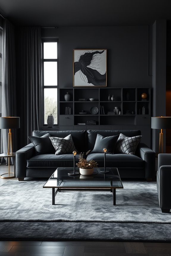 monochromatic dark color schemes