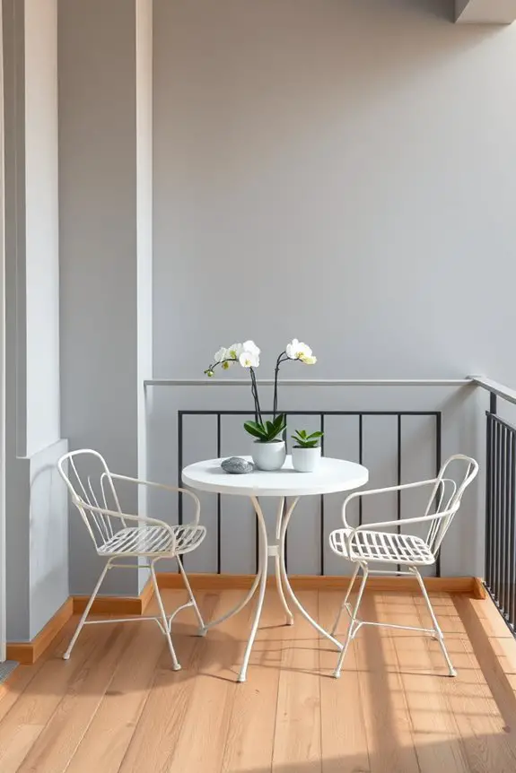 monochromatic elegance for balconies