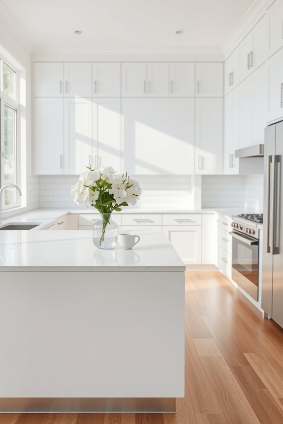 monochromatic modern kitchen elegance