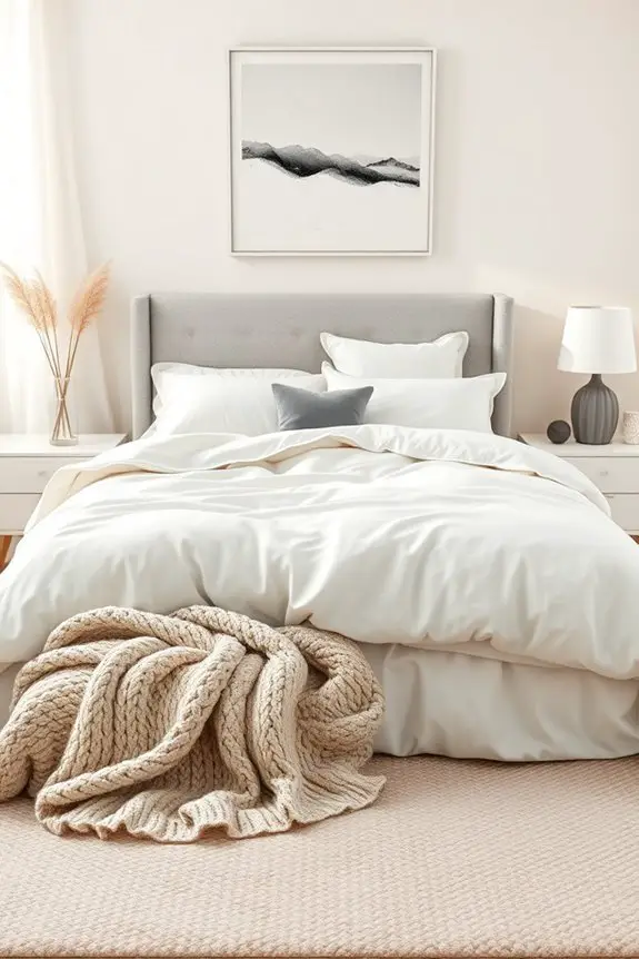 monochrome bedroom design ideas