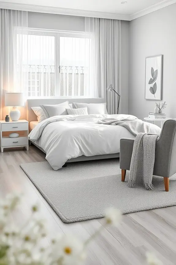 monochrome bedroom design tips