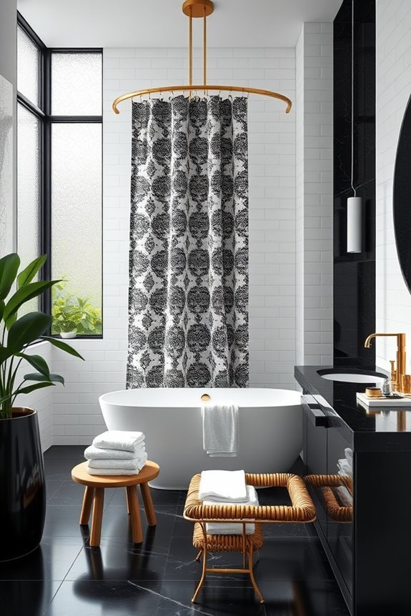 monochrome elegance in bathrooms