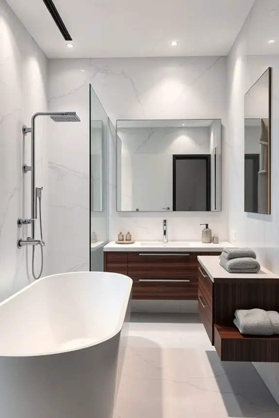 monochrome elegance in bathrooms
