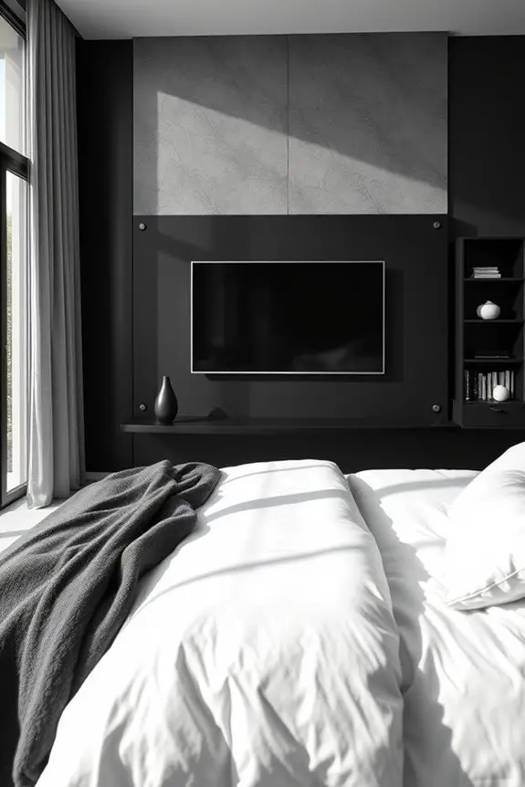 monochrome elegant tv design