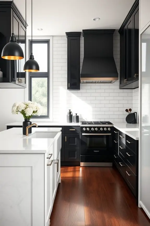 monochrome kitchen elegance defined