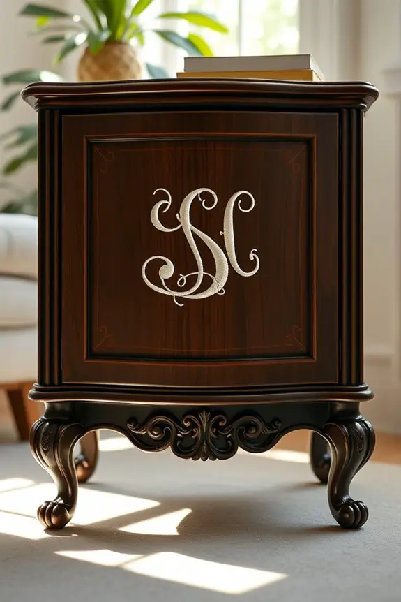 monogrammed furniture personalization tips