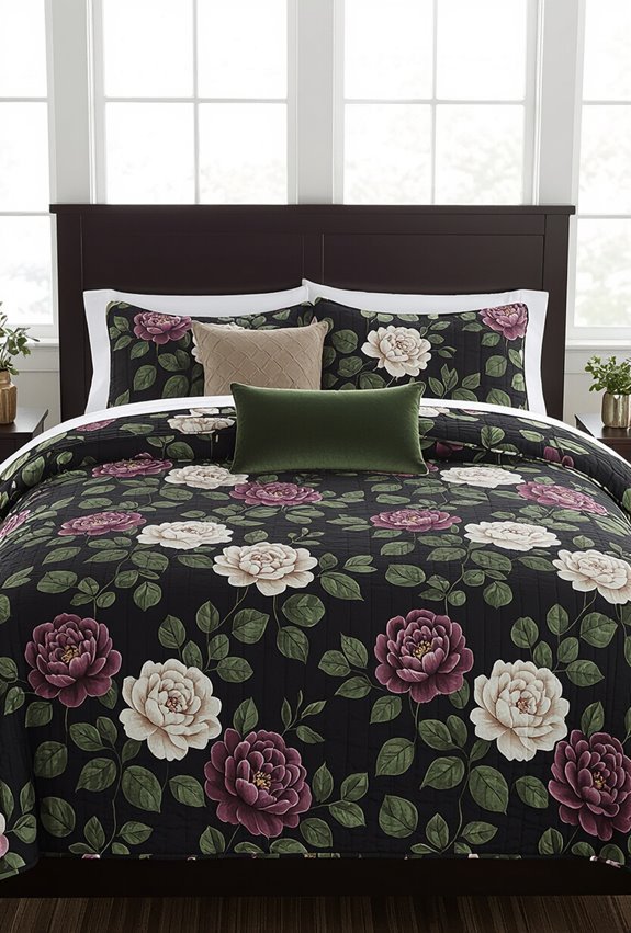 moody botanical bedroom decor