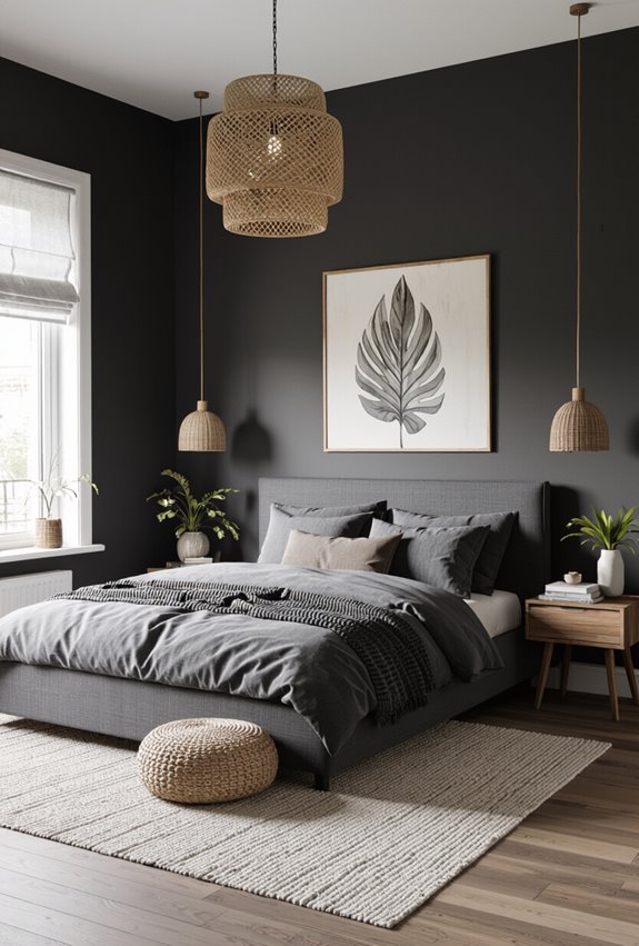 moody charcoal with naturals