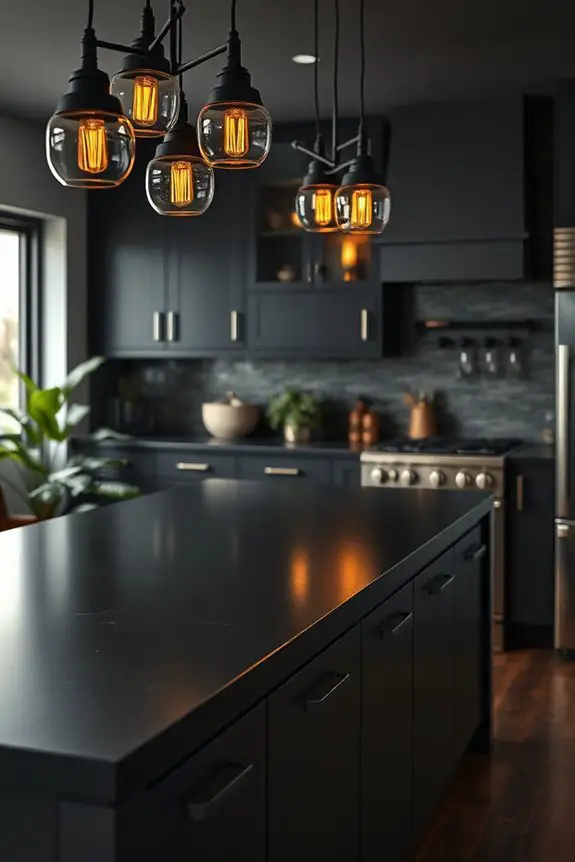 moody kitchen lighting fixtures