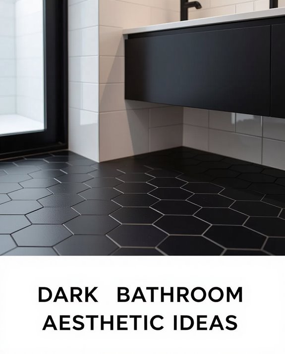 moody modern hexagon flooring