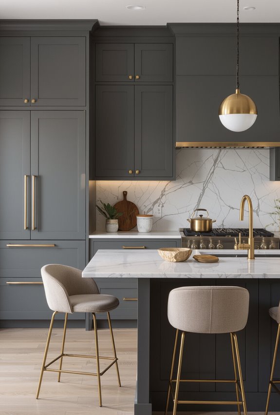moody slate grey kitchen