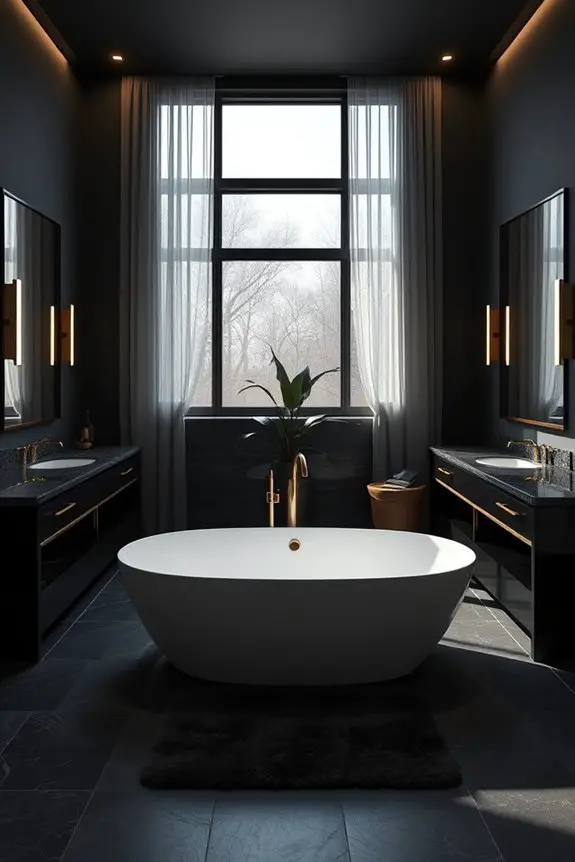 moody spa like lighting design