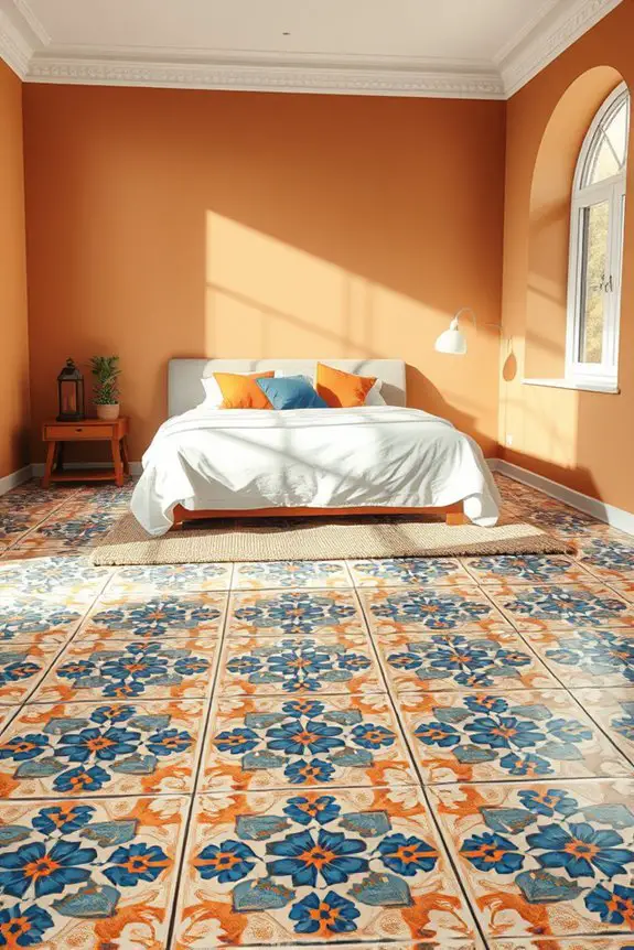 moroccan tile bedroom designs